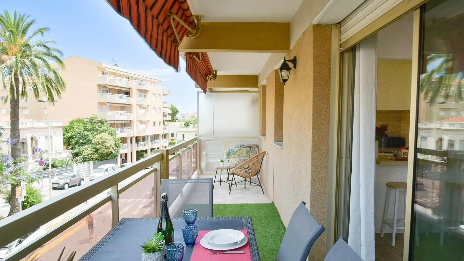 Apartment Palm Beach Studio With Terrace 150M From Beaches Cannes France